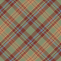 Seamless pattern of scottish tartan plaid. Repeatable background with check fabric texture. Vector backdrop striped textile print.