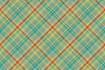 Seamless pattern of scottish tartan plaid. Repeatable background with check fabric texture. Vector backdrop striped textile print.