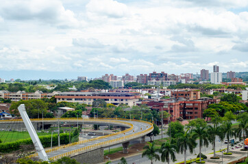 Fototapeta na wymiar view of the city of santiago de Cali