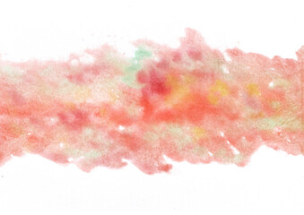 赤色の水彩の筆の跡、背景素材、テクスチャ