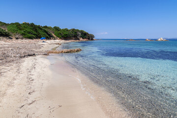 Fototapeta premium Panorama of Vignola Beach in Sardinia