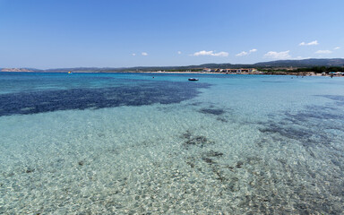 Panorama of Vignola Beach in Sardinia