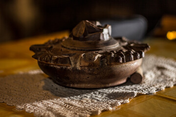 Close up of an object on the table