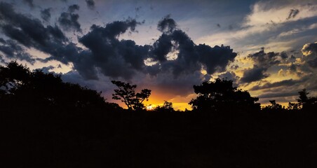 por do sol em Brasília