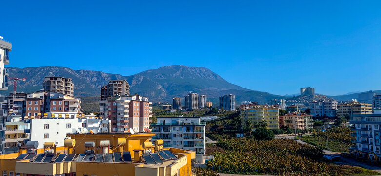panorama of the city Turkey Mahmutlar