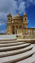 the Mgarr Egg Church or Parish Church or Church of the Assumption in Mgarr, Malta, March