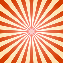 red rays on beige background for design circus theme