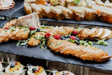 roasted meat with vegetables