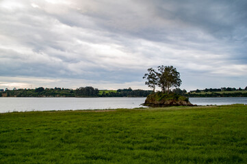 Obraz premium Ria de Ribadeo o del Eo, Ribadeo, Galicia, España