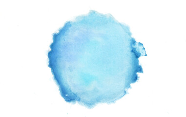 青色の水彩の筆の跡、背景素材、テクスチャ
