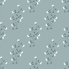 Fototapeta na wymiar White flowers pattern