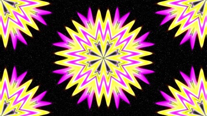 Obraz premium Seamless endless repeating multicolored bright ornament of different colors on combined background 