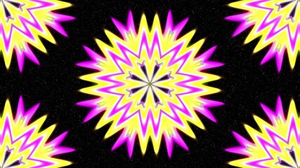 Obraz premium Seamless endless repeating multicolored bright ornament of different colors on combined background 