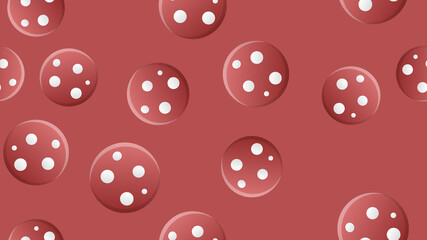 sausage on a pink background, illustration. round piece of salami with lard. appetizing high-calorie sausage. seamless pattern, background, endless pattern