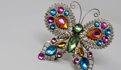 Bejeweled butterfly ornament