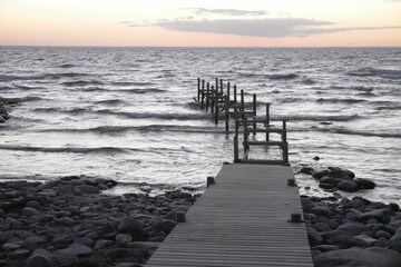 pier at sunset