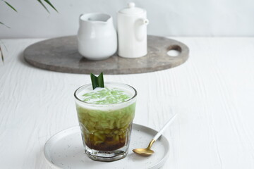 Cendol is a sweet ice dessert made from rice flour, pandan leaf extract, coconut milk, and palm sugar syrup. Cendol is popular in Indonesia and other Southeast Asia such as Brunei, Cambodia, Malaysia