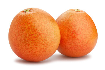 grapefruit path isolated on white