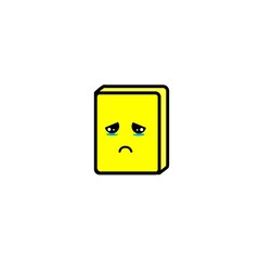 cute illustration of sad sponge