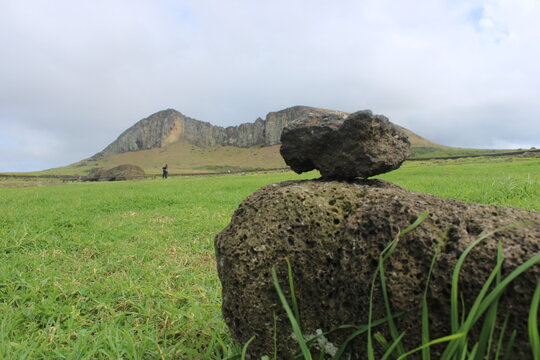 Rano Raraku Quarry In Easter Island