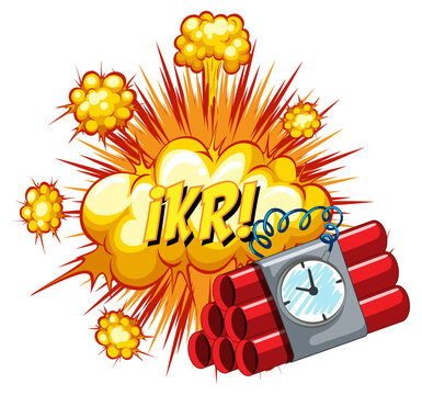 Comic speech bubble with ikr text
