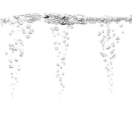 water bubble isolated white background	