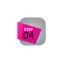 step 04 label vector template design illustration