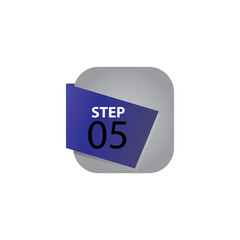 step 05 label vector template design illustration
