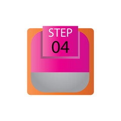 step 04 label vector template design illustration