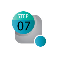 step 07 label vector template design illustration