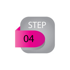 step 04 label vector template design illustration