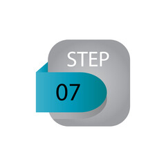 step 07 label vector template design illustration