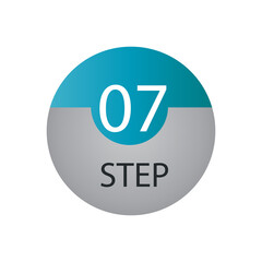 step 07 label vector template design illustration