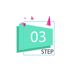 step 03 label vector template design illustration
