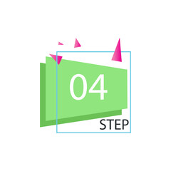 step 04 label vector template design illustration