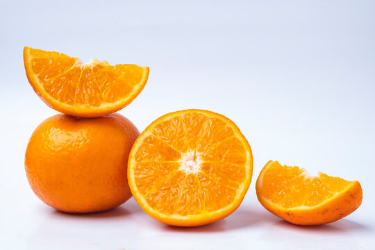 Taiwan orange fruit on white background