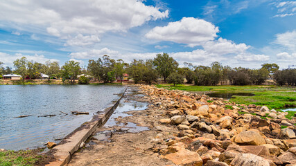 Fototapeta na wymiar The Avon River is a tributary of the Swan River, the Avon flows 240 kilometres from source to mouth