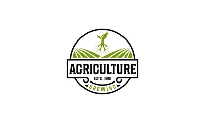 agriculture logo on white background