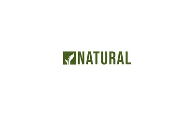 natural logo on white background