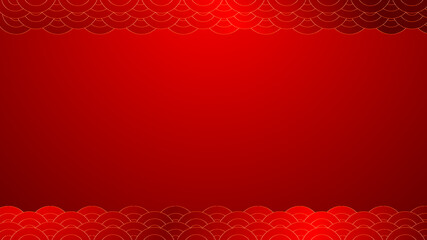 Chinsese Wave Sea Pattern Background