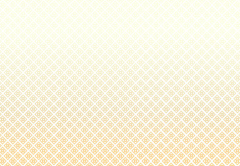 Golden Thai pattern on a white background, wall decoration pattern in Thai temples. vector illustration