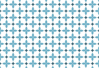 Beautiful blue and white background pattern, for wall decoration, or tile pattern.