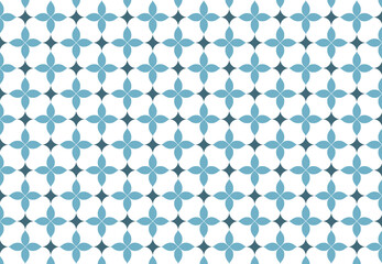 Beautiful blue and white background pattern, for wall decoration, or tile pattern.