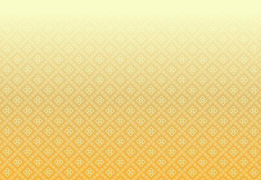 Golden Thai pattern on a white background, wall decoration pattern in Thai temples. vector illustration