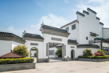 Fototapeta na wymiar Street view of ancient buildings in Suzhou