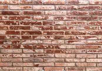 Old vintage retro style bricks wall for brick background and texture.