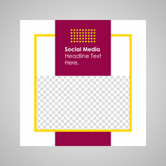 Fototapeta premium Set of sale banner template design. Editable post template social media banners for digital marketing. Vector illustration.