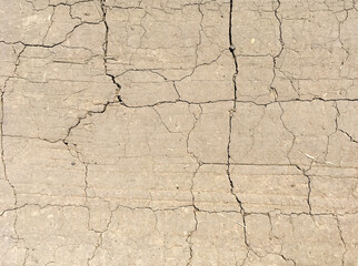 dry cracked ground, drought, poor soil, no water