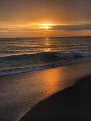 Sunset on a beach in Florida