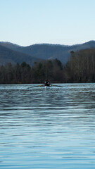 Rowers, rowing on Lake Julian